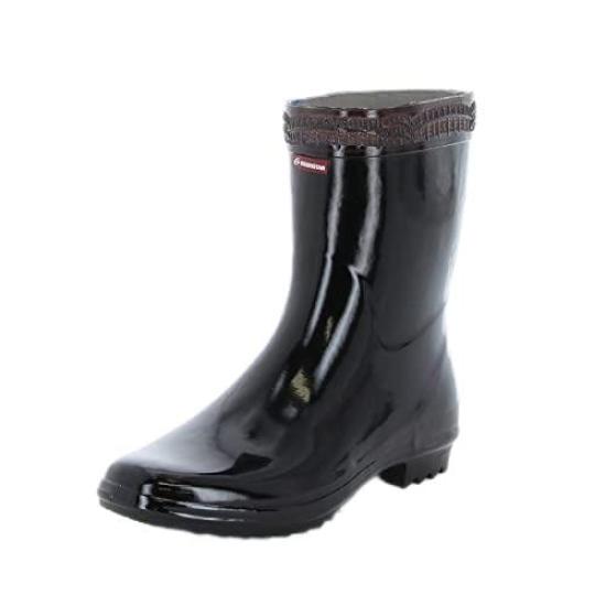 Moonstar Bester Sole 03 Rain Size 2E K-Type Men's Boots, Rubber, Black, 24.5 Cm,