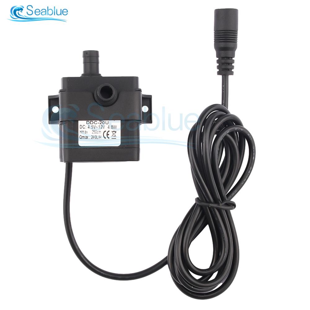 DC5-24V 240L/h USB Micro Water Pump Silent Brushless Motor Fish Tank Aquascape Artificial Fountain Hydroponic Vegetable Planting