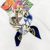 Spring and Summer 71 Square Scarves Fashionable New Simulated Silk Green Plant Square Scarves Simple and Light Simulated Silk Scarves Small Scarves