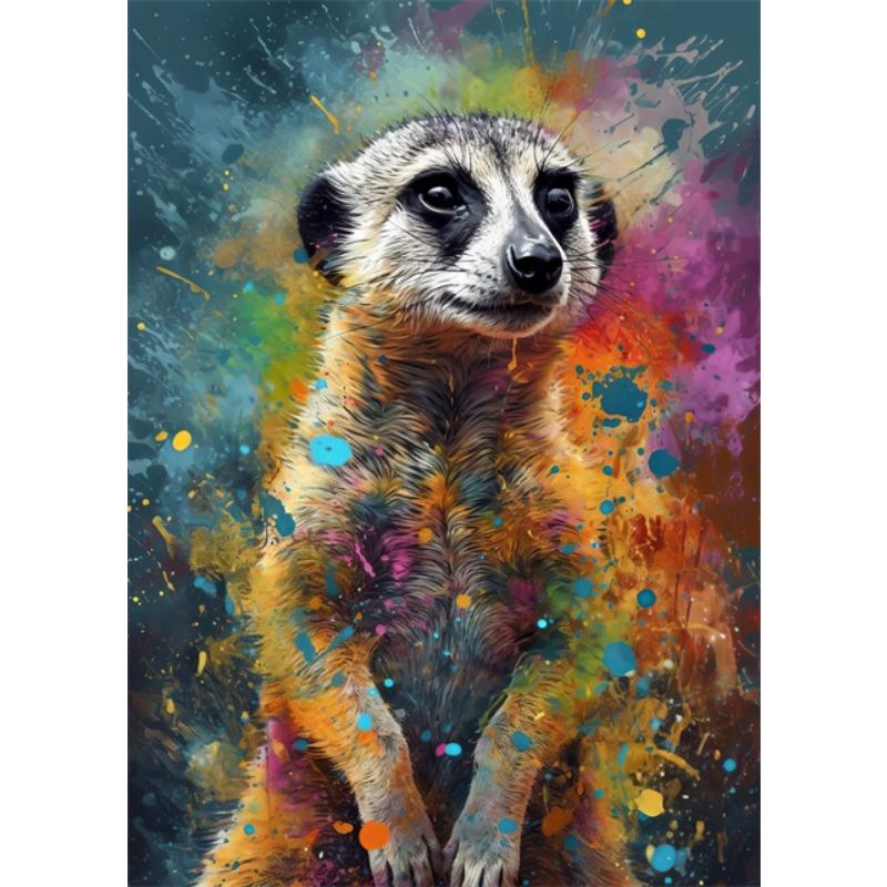 Abstract Graffiti Wall Art Canvas Painting Watercolor Monkey Snake Lion Tiger Animal Portrait Poster for Living Room Home Decor