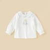 David Bella Girls' Long-Sleeve T-Shirt Pure Cotton Baby Toddler 2026 Spring New Style Base Layer Outerwear