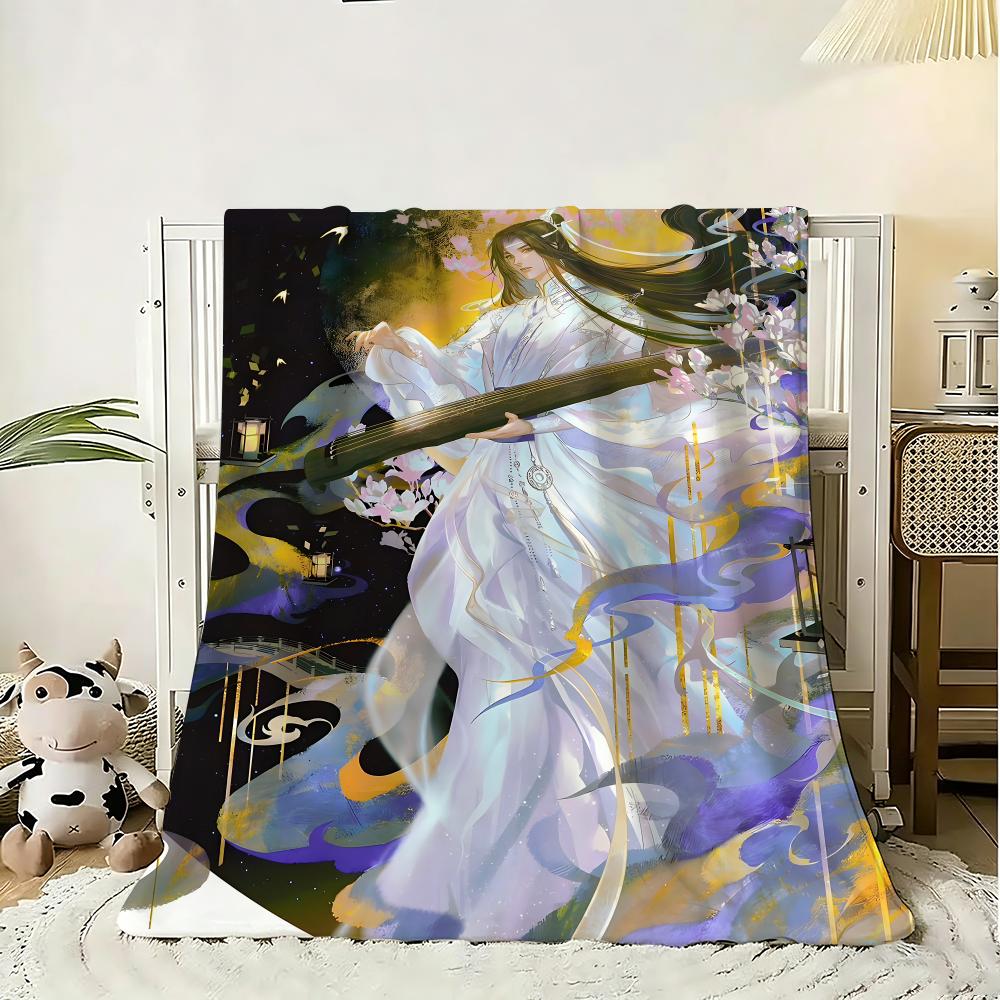 Chinese anima Mo Dao Zu Shi Throw g Flannel Blanket Lightweight Soft Skinfriendly Summer Thin Throw Blanket