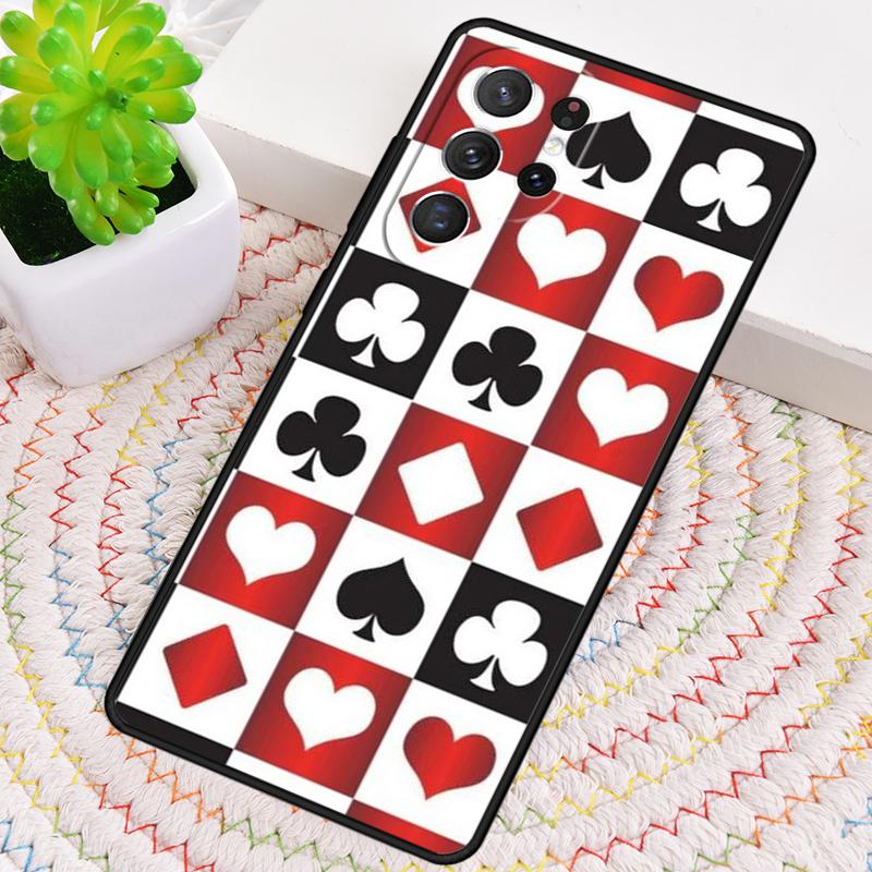 Cards Casino Ace Of Spades Phone Case for Samsung Galaxy note 10 pro S26 Ultra S23 S24 FE S25 S21 S22 PLUS shockproof Cove
