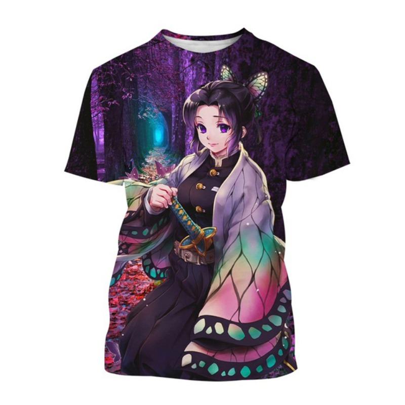 

Summer Fashion Anime Devil Killer 3D Printed T-shirt Neutral Harajuku Style Cool Anime T-shirt 4XL