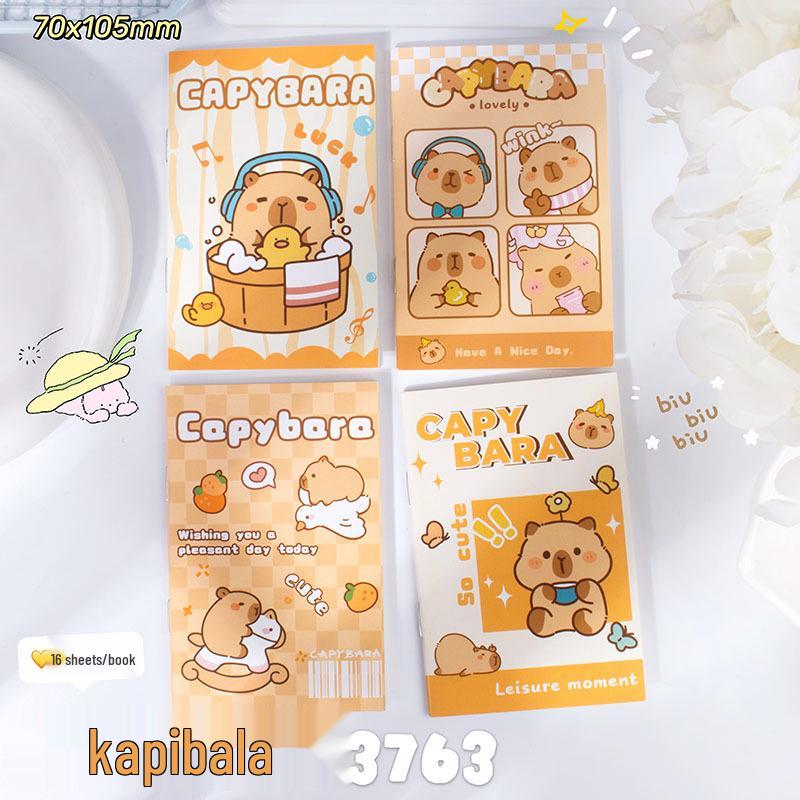 

Cartoon Mini Notebook - Portable and Cute Student Reward Workbook 10.5x7 cm