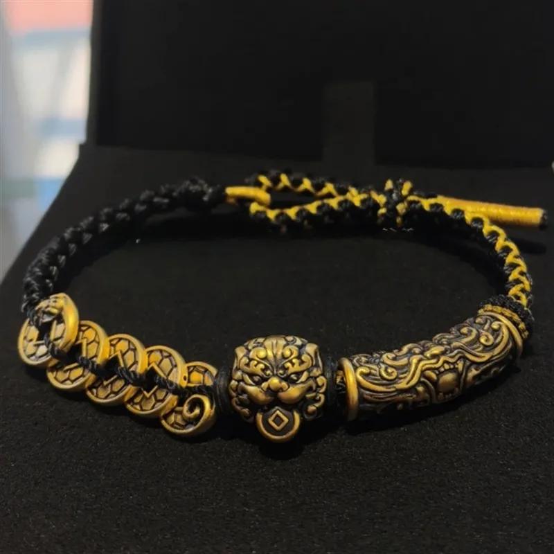 Geld Pixiu Armband, Dominant und Taotie, Trendiges Armband im Retro-Chinesischen Stil als Geschenk
