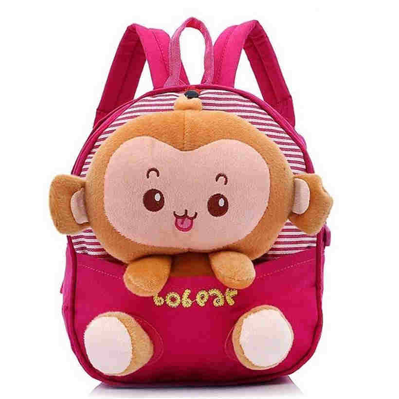 Shoulder Kindergarten Baby Small School Bag Cute Cartoon School Bag Children Rucksack розовый