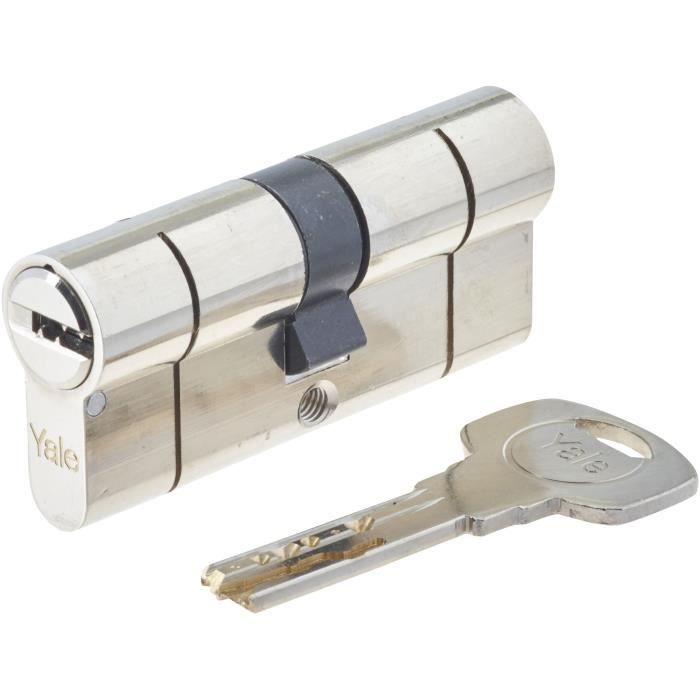 YALE Series 2100 High Security Cylinder, 35x35 Mm, Nickel-plated, Disengageable