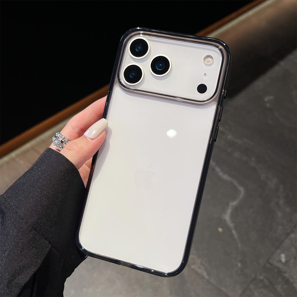 For iPhone 17 Pro Max Case High Transparency PC + TPU Phone Cover