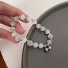 Nischendesign Sternkette Quastenarmband für Frauen Fantasie Blaue Kristallperlen Elastisches Seilarmband Beste Freundin Schmuck Geschenke