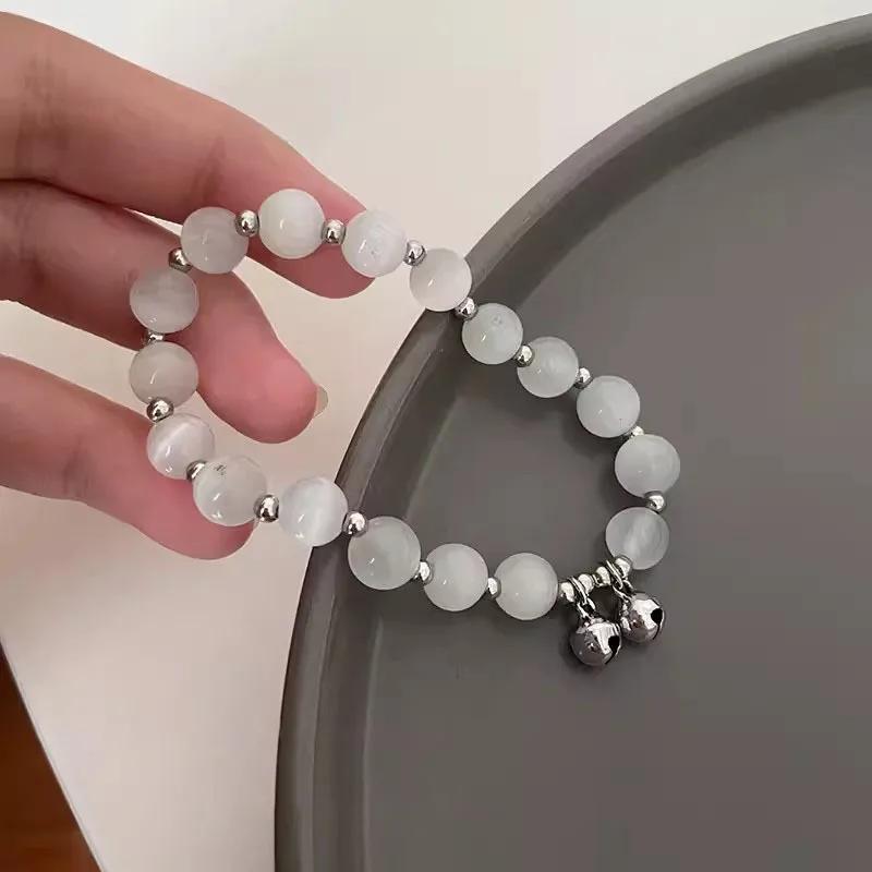 Nischendesign Sternkette Quastenarmband für Frauen Fantasie Blaue Kristallperlen Elastisches Seilarmband Beste Freundin Schmuck Geschenke