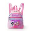 Kpop Synthetic Leather School Backpack for Girls Lightweight Candy Color Campus Bag