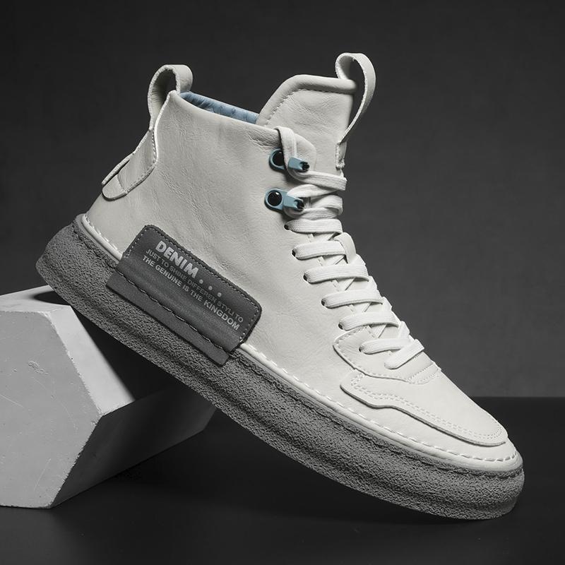 Fashion 2025 New Leather Men's Boots Fashion Outdoor Work Shoes Comfy Non-Slip Sneakers for Men Shoes High Quality Casual Designer Shoes