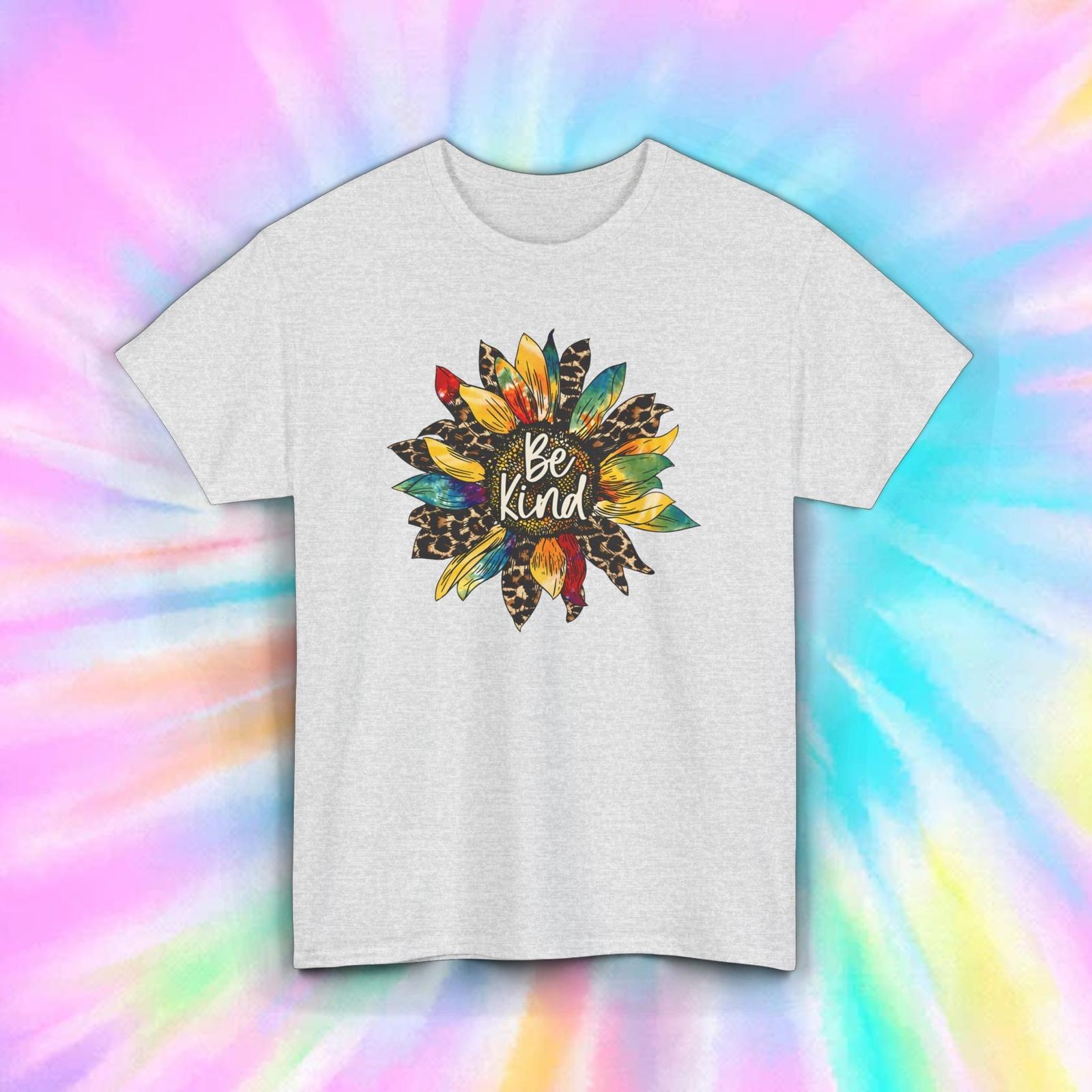Be Kind Sunflower T-Shirt | Colorful Floral Graphic Tee | Inspirational Shirt XXXL