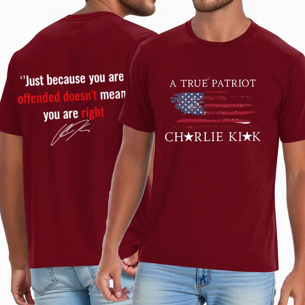 Men's Casual Daily Printed Top Round Neck T-shirt