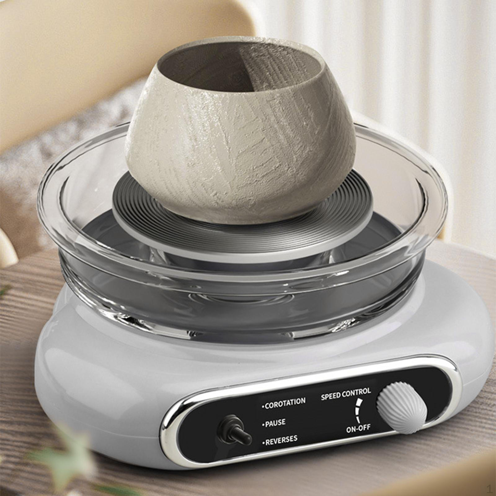 

Мини-комплект гончарного круга Компактная электрическая глина для начинающих детей взрослых Серый зелёный