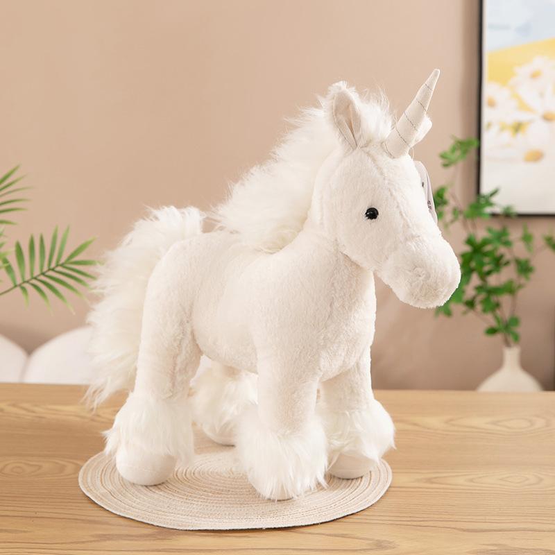 New unicorn simulation pony pedaling plush doll cotton cloth doll