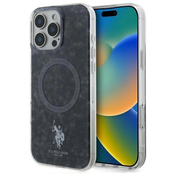 Us Polo Ushmp16Xhocldpk Iphone 16Pro Max 6.9 Czarny/Black Iml Ring Magsafe