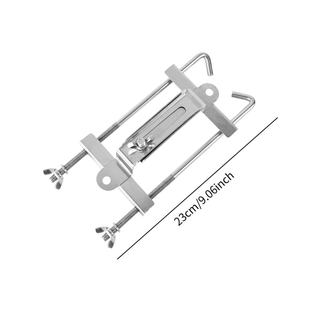 Car Battery Fixing Bracket Holder with J Bolt Adjustable Battery Mount Hold Down Kit Anti Shake Heavy Duty Stainless Steel Bolt