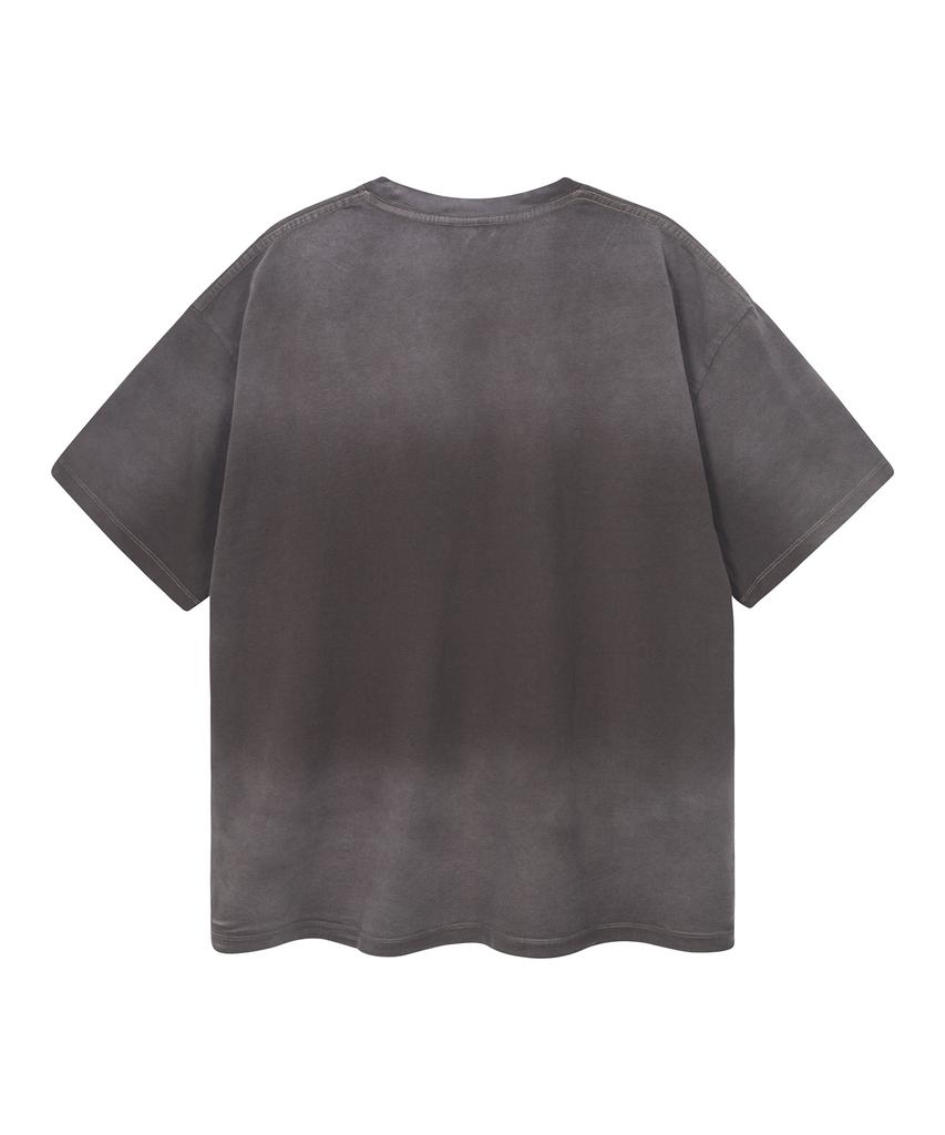 LXT 16S Pigment Bleach Washed Short Sleeve T-Shirt [Brown]