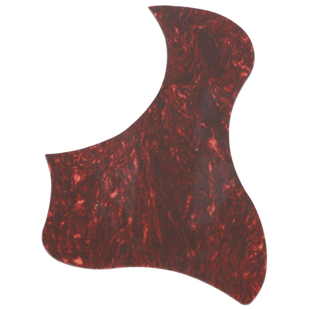 Guitar Pickguard Self Adhesive Sticker Red Tortoise Shell Duck Shape Guard  Accessories