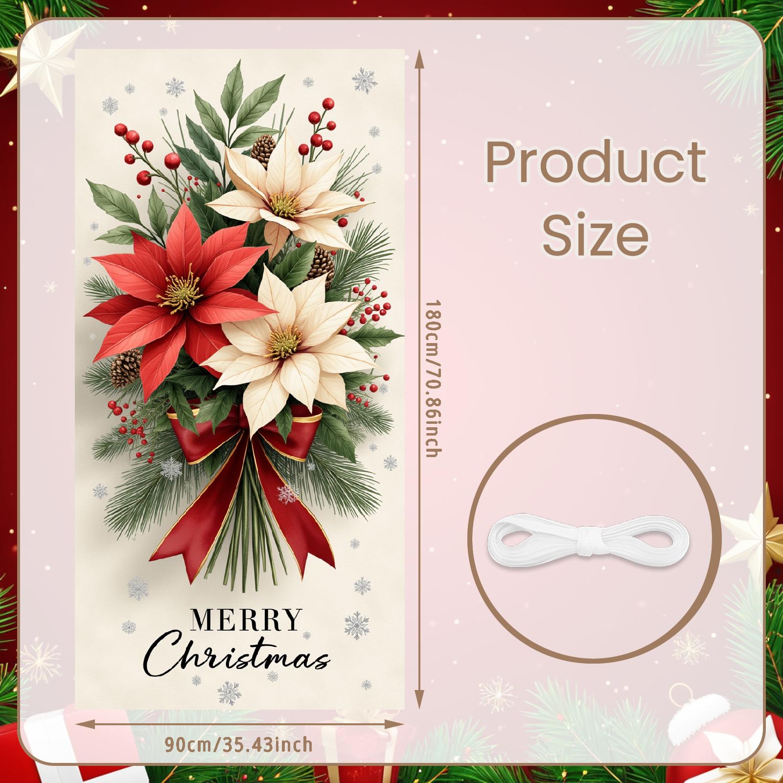 

Holiday Banner Green Foliage Festive Banner Holiday Decoration Floral Design Seasonal Decoration For Christmas Celebration Party