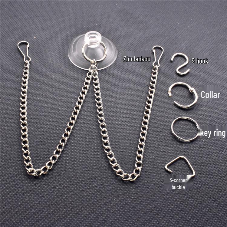 

Трансграничная подвесная цепочка на присосках для знаков и плакатов Triangle buckle chain 20cm
