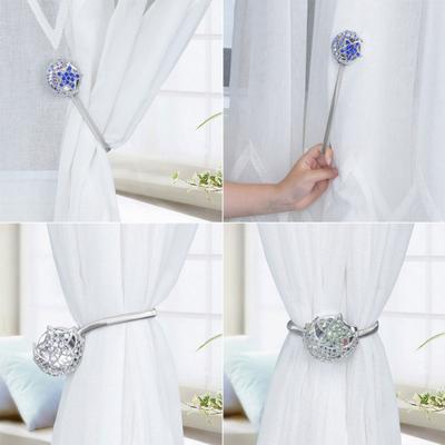 Cuerda Magnética para Cortina con Hebilla, Diseño Luna Estrella, Soporte, Recogedor, Correa, Cinturón, Decoración para el Hogar