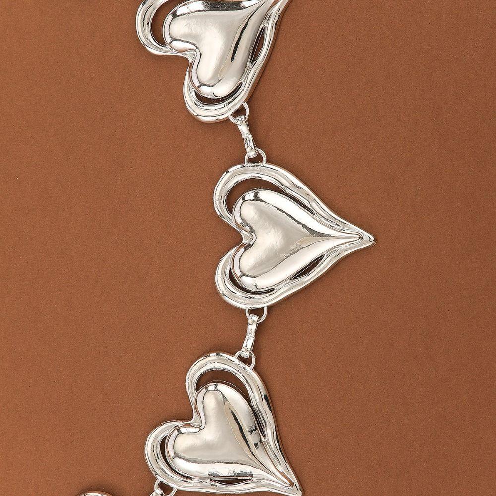Versatile Heart Waist Chain High-End Metal Waist Chain  Women's Waist Clothing Accessories