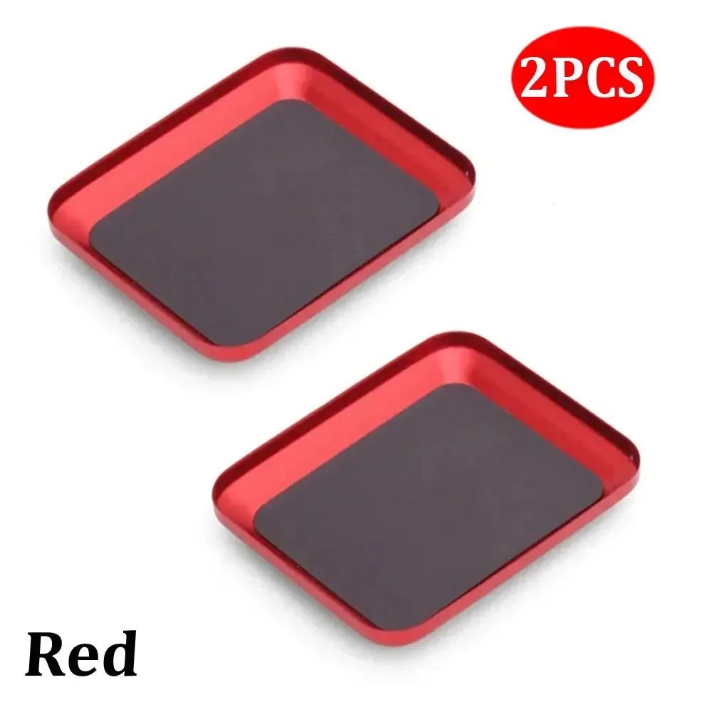 2 SZT. Z Podkładką Magnetyczną Magnetyczna Taca na Śruby Płyta Wielofunkcyjna Praktyczna Mini Mata na Śruby Taca Mały Stop Aluminium