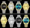 Men's Luminous Waterproof Quartz Watch with English-Chinese Calendar and Rhombus Case