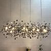 Nordic Modern Leaf Blade Chandelier for Living Room, Window Display, or Bar Counter