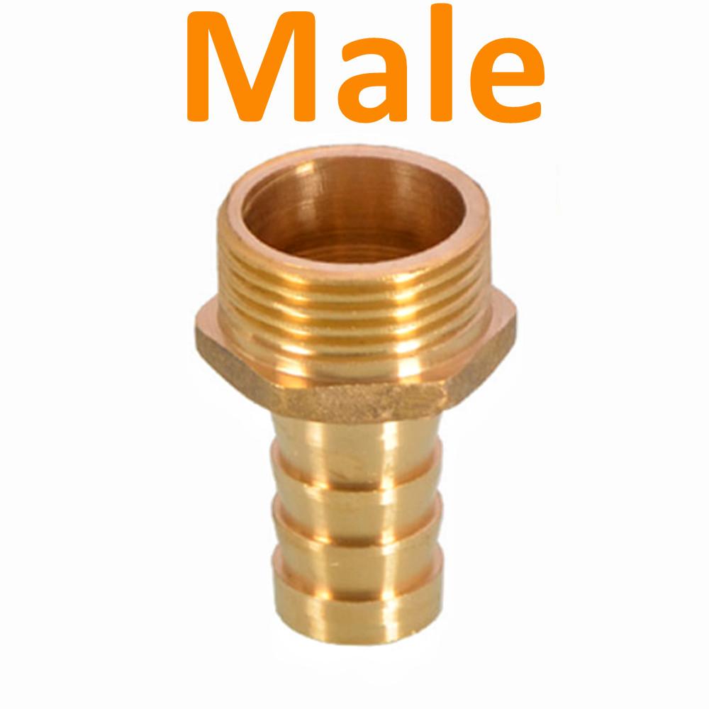 

Brass Hose Fitting 6/8/10/12/14/16/19/25mm Barb Tail 1/8 1/4 3/8 1/2 3/4 1 BSP Male Female Thread Copper Connector Coupler 6mm Barb&1/8