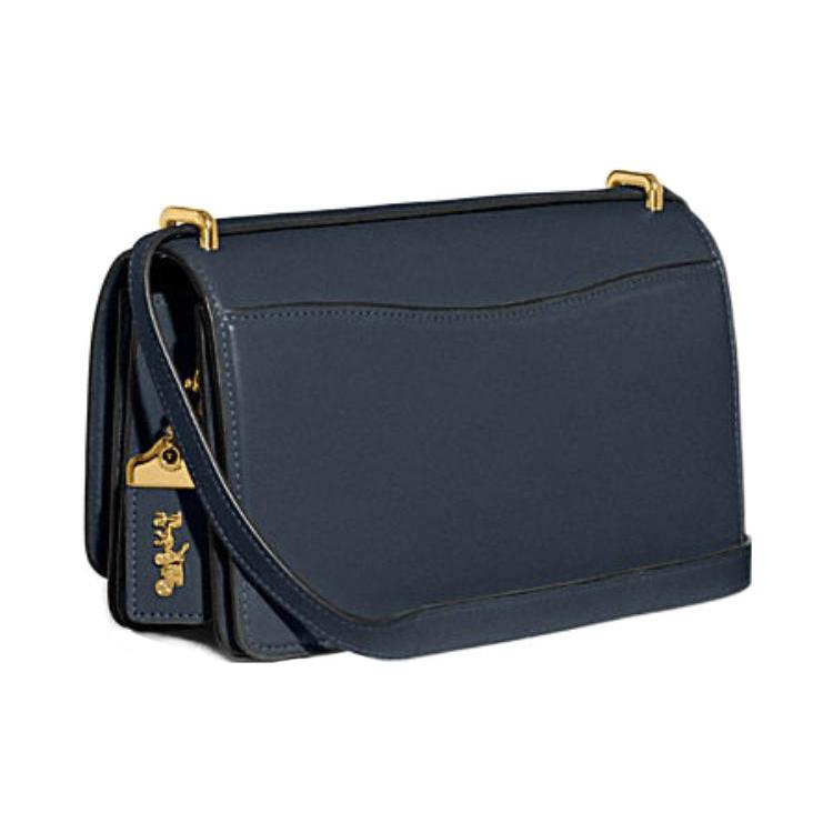 New COACH Bandit Calfskin Crossbody Bag Shoulder Bag Women's Blue CC416-B4DE