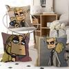 1pc Cool Art M-etal Family D-ee Pillow Case Fashion Square Pillowcase Bedroom Sofa Room Ins Decoration Leisure