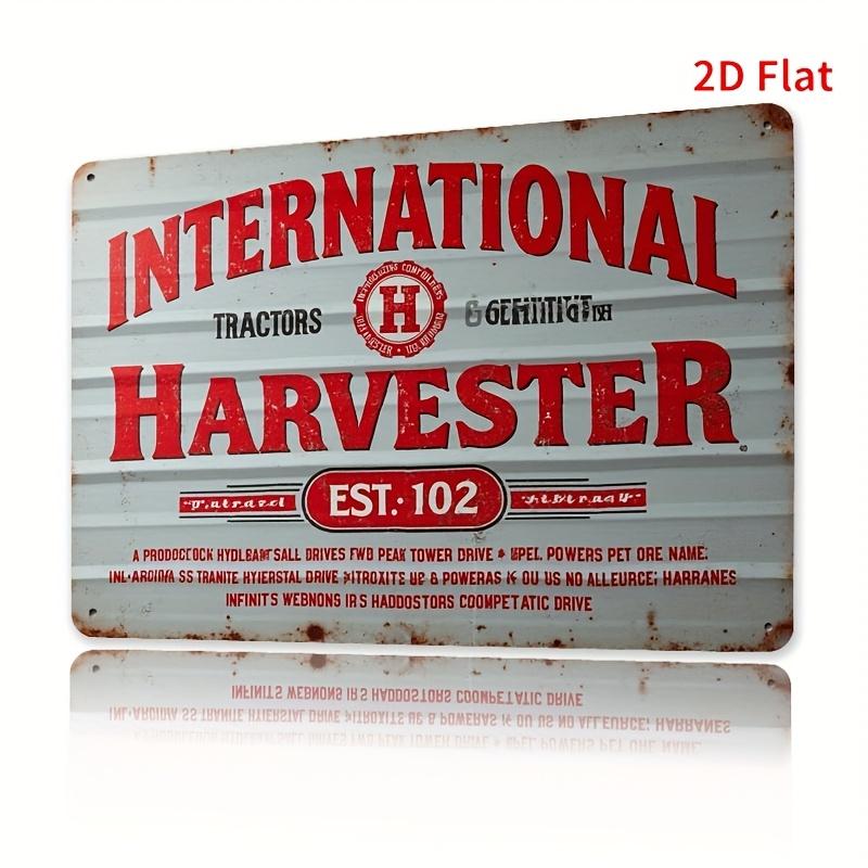 Vintage for International Harvester Farmall Tractor Metal Sign  Retro IH Hydrostatic Drive Farmall Diesel Power Drive 20x30cm（7.8x11.8inch）
