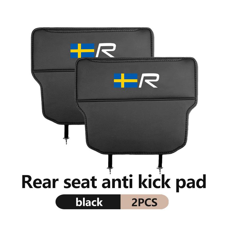 cvtwp8 Car Interior Seat Back Anti Child Kick Protector Pad Auto Storage Accessories For Volvo V50 S60 XC60 S40 XC40 XC90 V70 XC70 C30