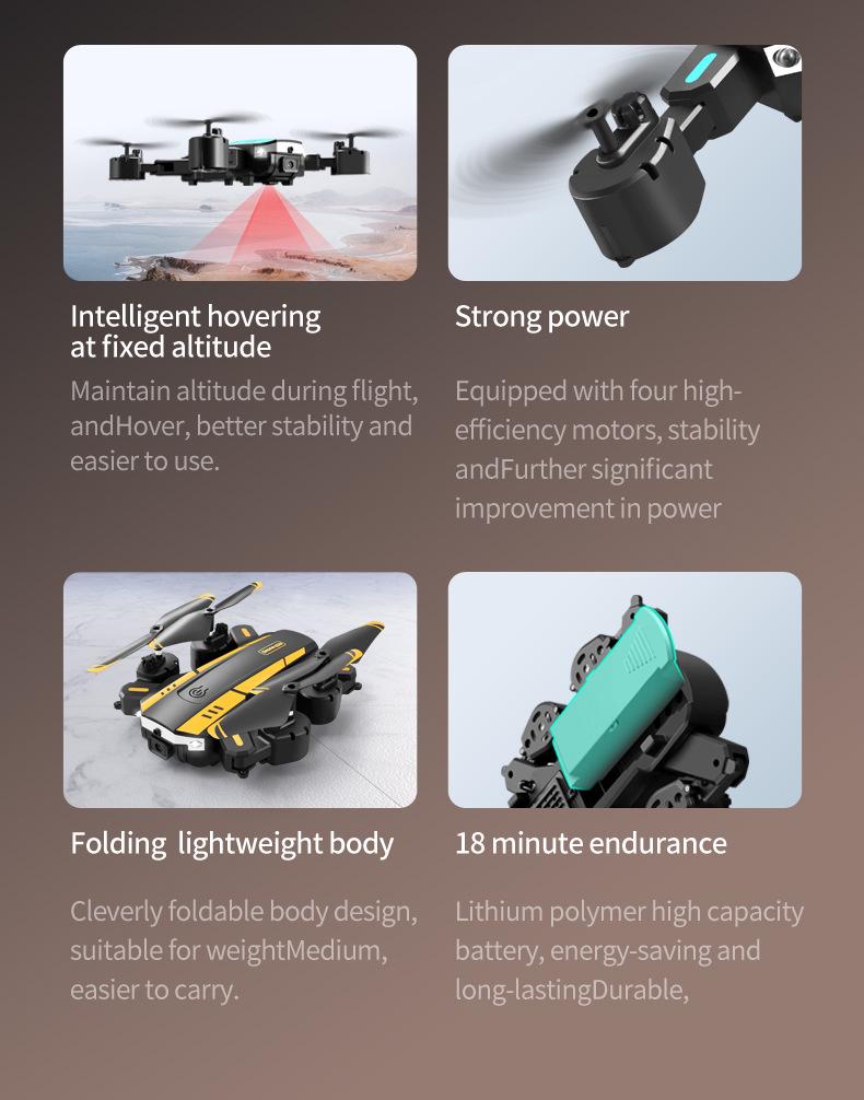 T6 Obstacle Avoidance Drone: HD Aerial Photography, Four-Axis Remote Control Toy