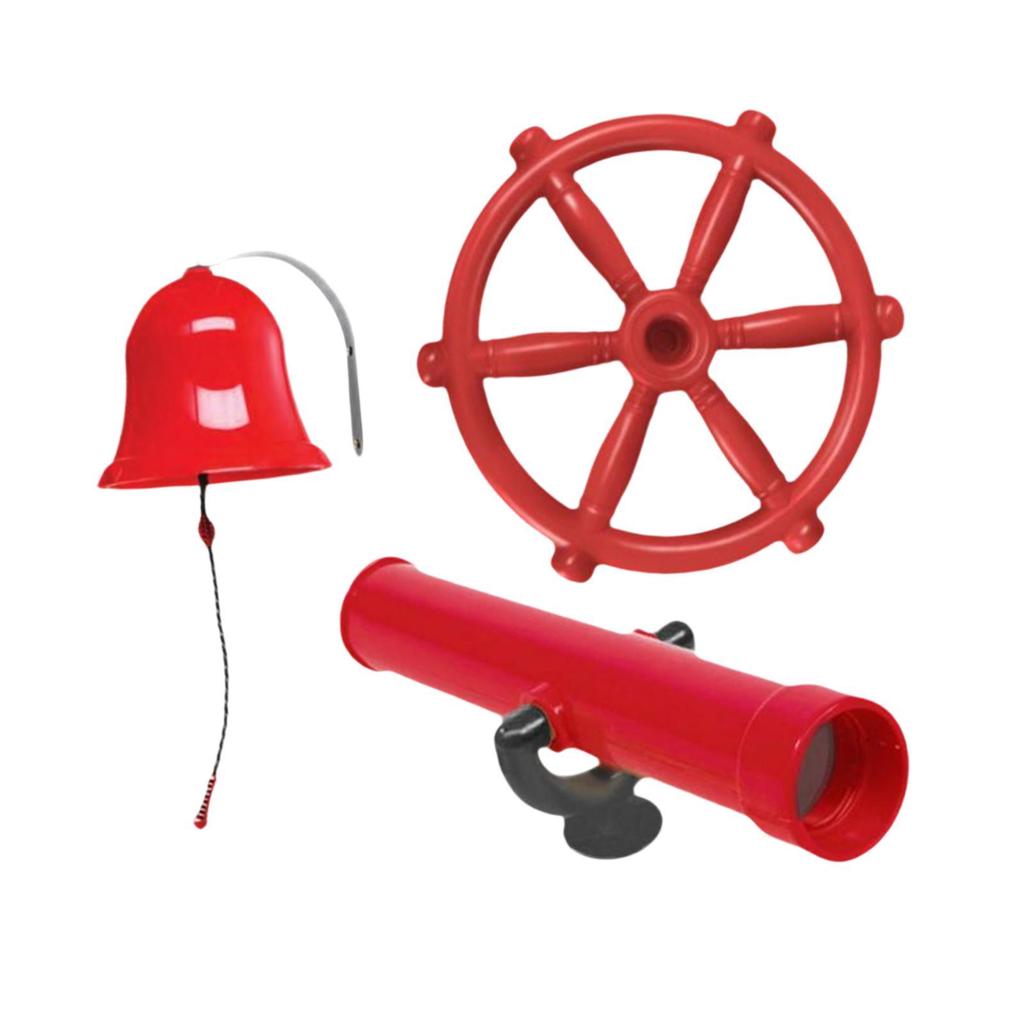 3 Piece Set of Outdoor Playground Accessories for Swingset