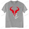 Baumwoll T-Shirt Herren Sommer Oberteile Rafael Nadal RN Rafa Tennisspieler Logo T-Shirt Schwarz Mann Marken T-Shirt Größere Größe