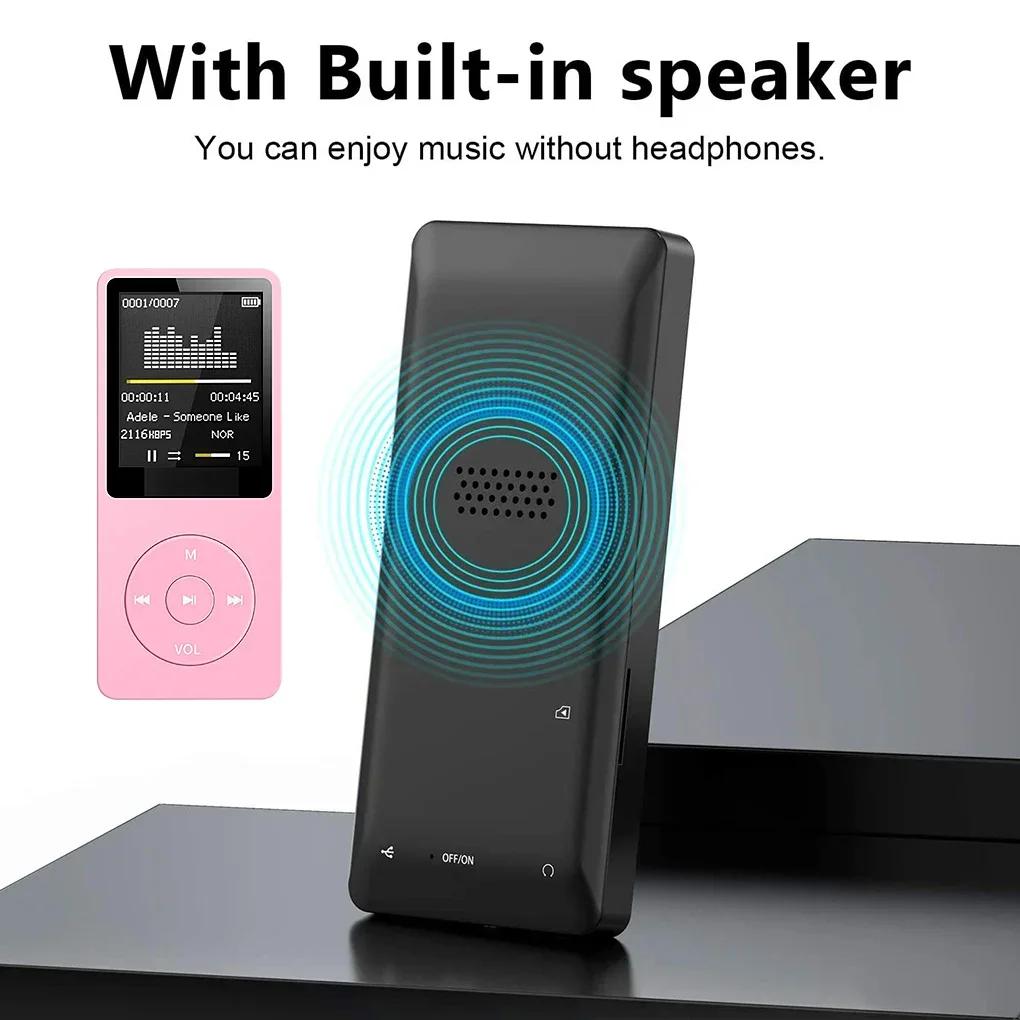 Multifunction MP3 Music Player Mini Digital Display Screen HIFI Sound FM Radio E-book Recording Music walkman