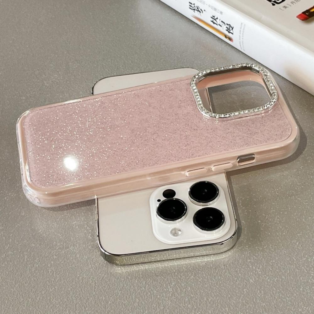 Luxury Shiny Diamond Camera Glitter Glossy Bumper Case For iPhone 16 15 14 13 12 11 Pro Max Plus Shockproof Protective Cover