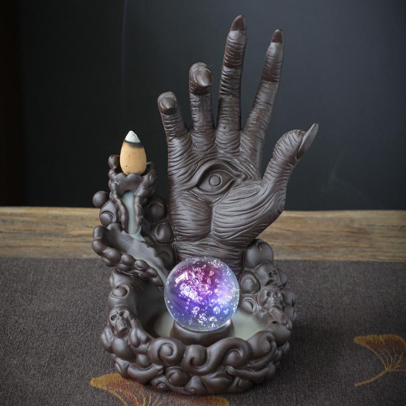 Suport pentru bețișoare parfumate Arzător ceramic pentru bețișoare parfumate Ornamente creative pentru arzător de bețișoare parfumate cu reflux