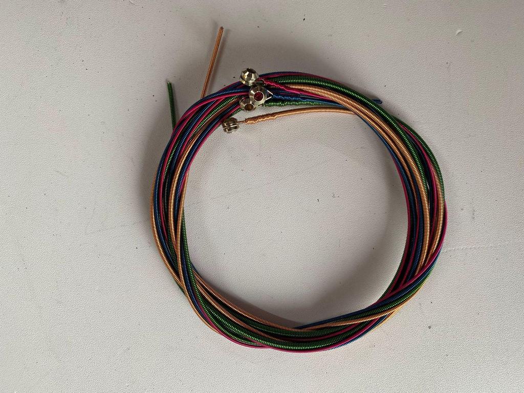 4 Telli Elektrikli Bas Gitar İçin Renkli Çelik Teller - Müzik Aleti Aksesuarları