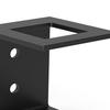 Trailer Hitch 2-Inch Tow Hook Storage Rack Heavy Duty Steel Powder-Coated Wall Mount Bracket Rear Bumper Tow Hook