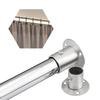 Wardrobe Bracket Rod Holder Shower Curtain Flange Heavy Duty Socket Wall Mounted Tube Closet Rods End Support for Garden