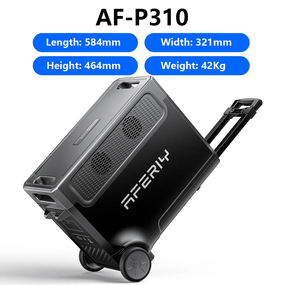 AFERIY P310 Stazione di Alimentazione Portatile 3600W 3840WH Batteria al Litio Alimentatore di Emergenza Alimentatore Mobile per Casa all'Aperto