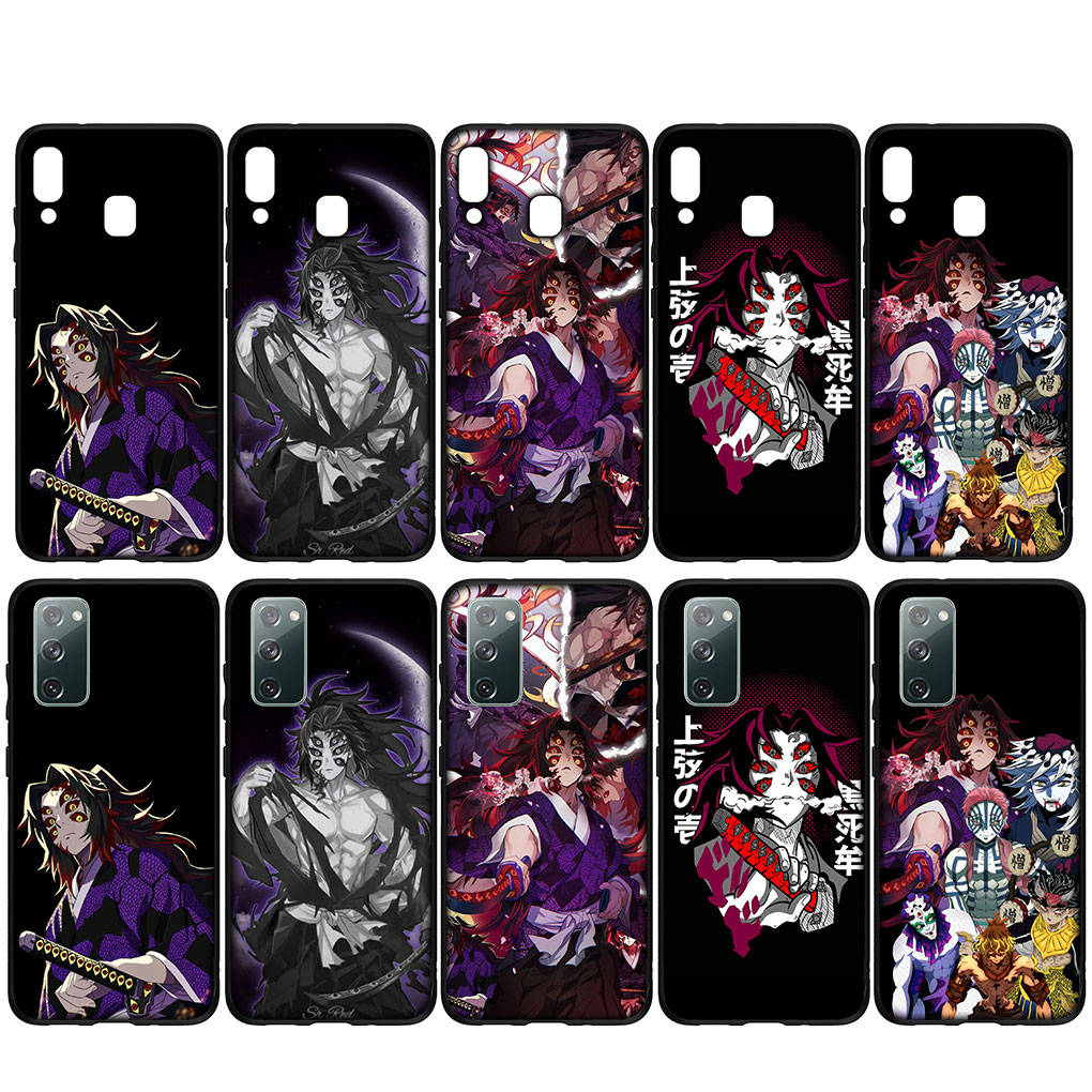 For iPhone 15 14 Xiaomi Redmi Note 13 12 11 Pro Max X 8 7 XR Samsung Galaxy A34 A15 S24 S23 Huawei OPPO A54 Anime Demon Slayer Kokushibo Phone Case