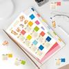 Diy Scrapbook 2026 Calendar Stickers 2 Sheets Cartoon Monthly Planner Stickers Self-adhesive Simple Calendar Tags