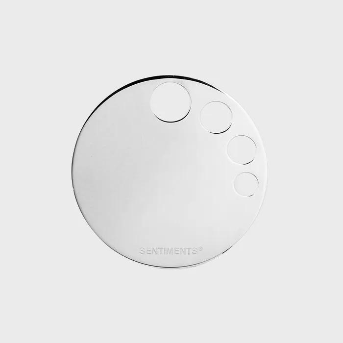 

№603 [СЕРЕБРЯНЫЙ] ЗЕРКАЛО-ПАЛЕТКА КРУГЛОЕ